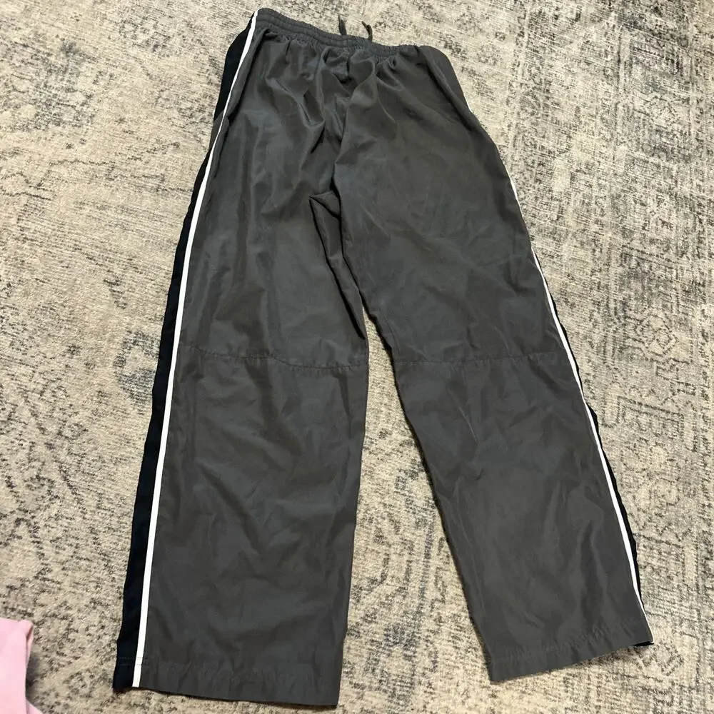Y2K Nike Sweat Pants Joggers Windbreakers Kids Large Grey